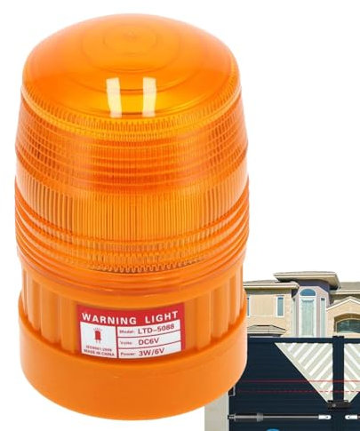 Luz de seguridad – Faro intermitente de señalización LED, luz de emergencia ámbar giratoria | Luz estroboscópica impermeable con imán para vehículos, camiones, seguridad, obras de construcción