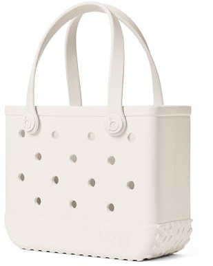 BOGG BAG Bitty Small Tote – 11” x 8.5” x 4.5” – Durable, Washable, Tip-proof – Beach, Pool, Boat, Work, Sports (Coconut)