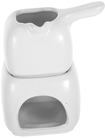 FUNNETOYU Schokoladenschmelztiegel Aus Keramik Für Süßigkeiten Fonduebecher Zum Schmelzen Von Butter Und Käse Funktionaler Schmelztiegel Für Küche Und Desserts