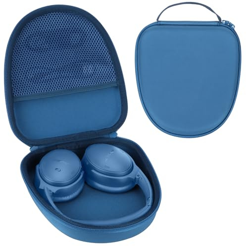 RIYADAone Tasche für Bose QuietComfort 45 / Ultra / 35/25 / SE Kopfhörer | Fallfest & stoßfest, Tragbare Etui, mit Netzbeutel Aufbewahrung, für Reisen, Kopfhörer Hart Schutzhülle