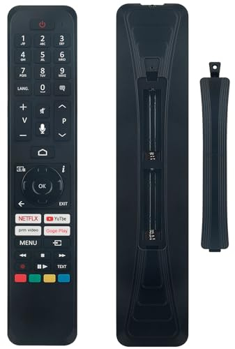 Ersetzte Sprachfernbedienung Passend für Telefunken XH24AN550MV Smart TV | D32H554X2CWI D40F550X2CW D43U750X2CWI D50U750X2CWI D43F750X2CW D65U750X2CW