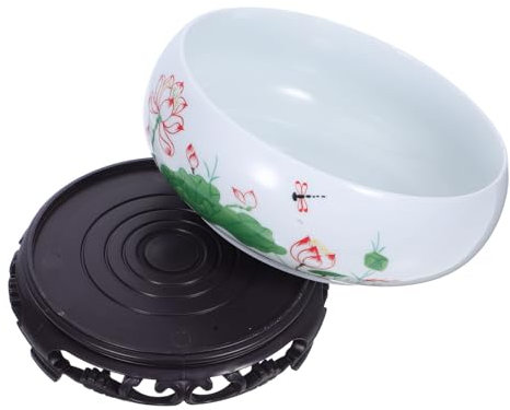 iplusmile 1 Set Narzissentopf Narzissentopf Blumenschale Hydrokultur Pflanztöpfe Schüssel Pflanzgefäß Hydrokulturtopf Pflanzentopf Topf Blumentopf Bonsaischale Keramik Schwarz