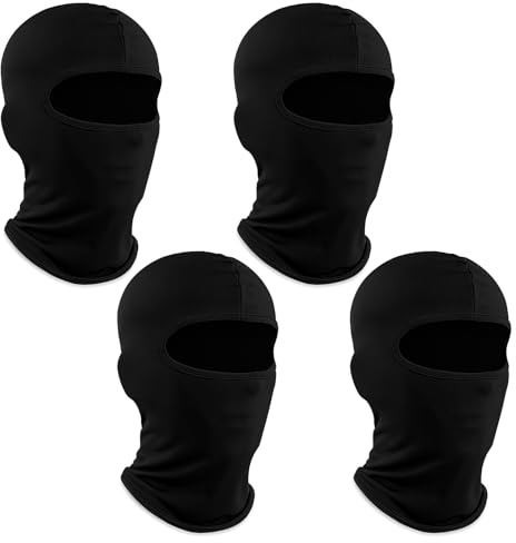 kaiyaya 3 Pièces Cagoule Moto pour Homme et Femme, Multifonction Fine Cagoule Balaclava, Masque de Moto Protection UV, Séchage Rrapide Cagoules Homme pour Moto, Vélo, Chasse, Cyclisme, Ski