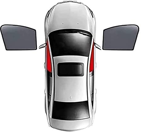 AMGASMG Pare-Soleil Voiture Magnétique pour Mitsubishi Lancer EX 2007-2017 - Rideau Protection Solaire pour Vitres Latérales et Lunette Arrière - Bloquer Rayons UV Chaleur Vie Privée
