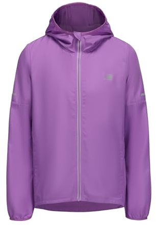 Karrimor Womens Funnel Neck Run Jacket Long Sleeve Water Grape 8
