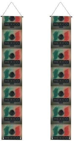 Bandera de México con diseño de bandera de México, práctico almacenamiento, diseño de telón de fondo específicamente suministros de