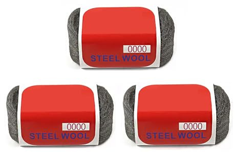 Stahlwolle 0000 Zum Reinigen Länge 3m/10ft für Lacke Polyurethan Oberflächen Polieren-3pcs