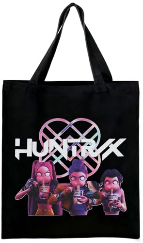 KEVRDRT Bolsa de Tela Dem0n Hun-ters, Tote Bag Tela con Estampado de Hunt-rix, 35x40 cm, Reutilizable Bolsas Tela, Regalo Original Mujer y para Fans del Anime (9)