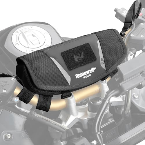 Rhinowalk Bolsa de Herramientas para Manillar de Motocicleta, Bolsa de Almacenamiento con Correa para el Hombro
