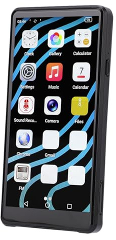 Luocute Lettori MP3, Lettore Musicale WiFi 12 da 64 GB BT con Touchscreen HD da 4,99 Pollici Fotocamera da 16 MP, Riproduzione Musicale MP4 Controllo Genitoriale per Bambini