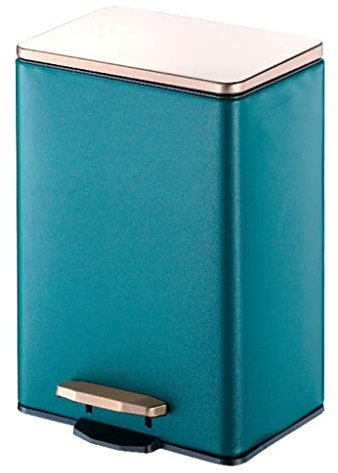 DANNMPX Bacs Ordures La Poubelle de la Cuisine Peut, corbac pédale avec Couvercle, gaspiller Corbeille déchets, Doublure for Salle Bain Poubelle Cuisine(A,12L)