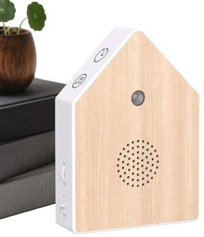 Weißes Geräuschgerät – Tragbarer Lautsprecher mit Bewegungssensor und Lautstärke verstellbar, Vogelbox für Büro, Zuhause, Hotel, Badezimmer, Reise, Meditation und Spa