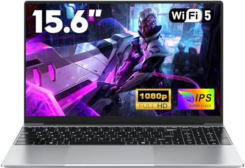 NAIKLULU 15.6 Pulgadas Ordenador Portatil Processor i5-7Y54(1,2 a 3,2 GHz), RAM 16GB SSD 512GB Pc Portatil 2026 Laptop Computadora Portatil, 5000Mah/1920x1080P/Webcam/WIFI 5/Ranura para Tarjeta TF