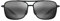 Maui Jim Unisex Sunglasses, Grey kaupo Gap Black glos, 61/15/140
