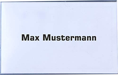 Namensschilder PVC transparent mit Magnet 90×57 mm inkl. Einlagen 20Stk | PVC‑Hartfolie, transparent, mit Magnetbefestigung & A4‑Einlagen – ideal für Messen, Tagungen & Servicebereiche