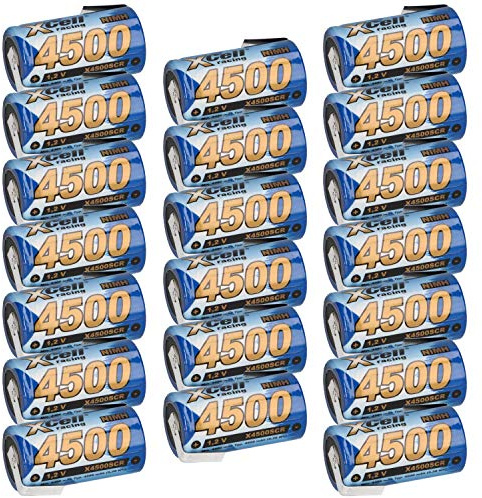 20x XCell SUB-C Akku Zelle - 4500mAh / 1,2V / NIMH mit Z-Lötfahne - Hochleistungs- Markenzelle in Industriequalität