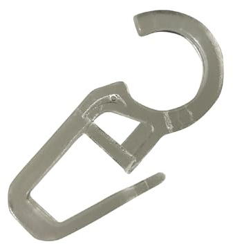 rewagi Faltenlegehaken, Gardinenhaken, Gardinengleiter, Gardinenzubehör - Öse 12mm transparent - 25, 50, 100, 200, 500, 1000 Stück (50 Stück)