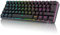 RK61 Tastiera Gaming Meccanica, 60% Tastiera Wireless 2.4Ghz/Bluetooth/USB-C RGB Backlit Interruttore Marrone Hot Swap Double-Shot ABS Keycaps Compatibile con Win/Mac, Nero(QWERTY Layout Italiano)