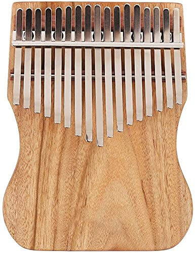 KISOARTWQ Kalimba Instrument daumenklavier Keys Portable kalimbas Daumen Tragbares Klavier 17-Tasten African Finger Piano Musikinstrument für Kinder Erwachsene Anfänger (Größe: 22X18.5X6.5Cm)(