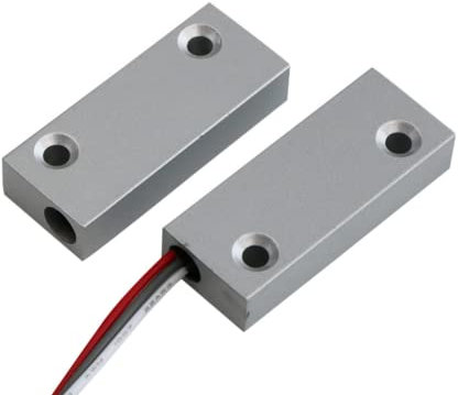 Allarme porta in metallo contatto magnetico rilevatore sensore cablato interruttore allarme casa garage kit di sicurezza