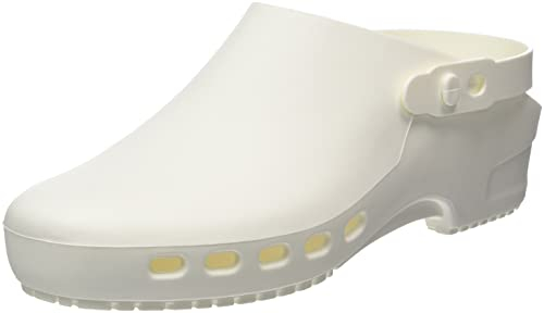 REPOSA Eco Zoccoli Sanitari Donna Uomo con Suola Ciabatte in Gomma Antiscivolo per Casa e Giardino Senza Lacci con Laccetto Ribaltabile - Zoccolo Comodo, Versatile e Leggero Made in Italy