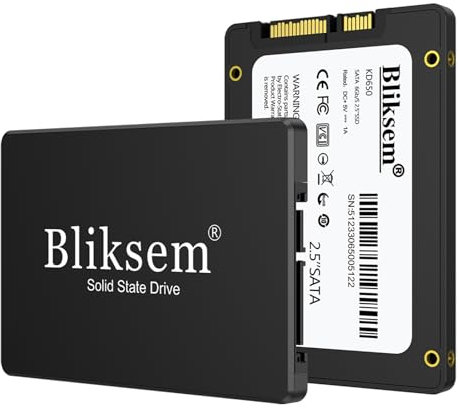 Bliksem KD650 SSD 128 GB SATA III 6 Gb/s Interne SSD Festplatte 2,5 Zoll, Lesegeschwindigkeit bis zu 550MB/s, Kompatibel mit Laptops und PC Desktops (Schwarz 128 GB)