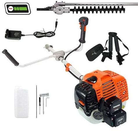 SAKAWA Cortasetos de Altura Arranque Eléctrico 52,7cc Manillar