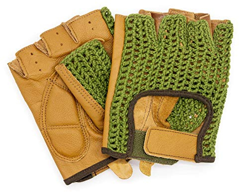 Gants pour automobilistes rétro vintage en cuir gants de conduite