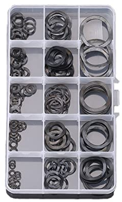 MACHSWON Lot de 200 rondelles ondulées M3-M24 - Kit de rondelles unies - Accessoires de fixation