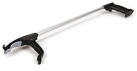 UNGER Allzweckgreifer (Greifer mit Länge von 80cm, Greifzange mit Greifknopf, Schwarze Greifhilfe, Universalgreifer/Multifunktionsgreifer, Armverlängerung) 960490