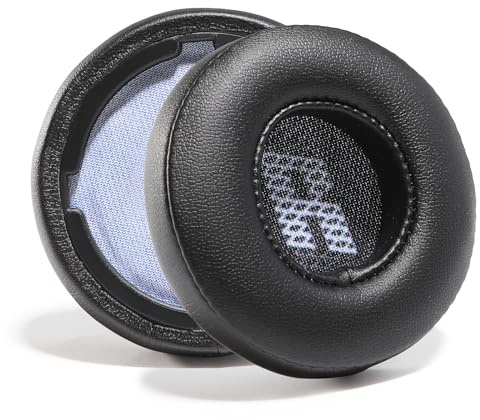 PESLNG Professionelle PU-Leder Ersatz Ohrpolster für JBL LIVE 400BT / LIVE 460NC, Verwendet hochwertigen Memory-Schaumstoff für mehr Komfort und Langlebigkeit. (Eiweißleder-Schwarz)