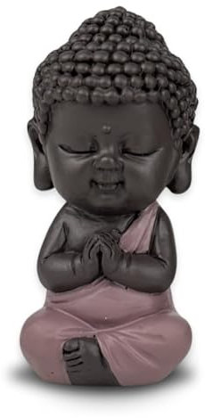Zen'Light - Figura inspiradora y Alegre de Buda para bebé, diseño de la Suerte Positiva, Idea Espiritual, Altura de 7 cm