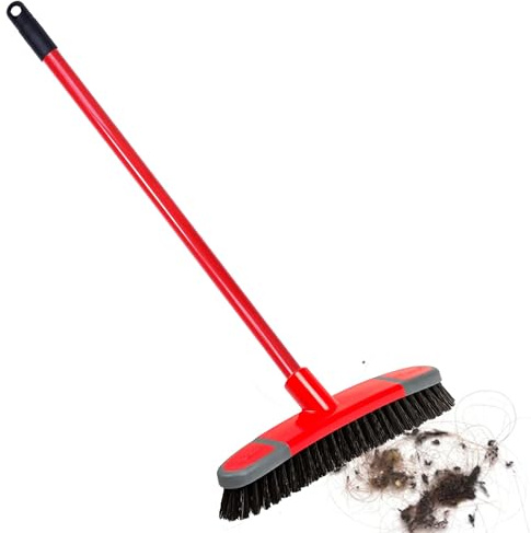Long Handle Soft, Stiff & Deck Indoor Sweeping Brooms | Ideal For Hard Floors