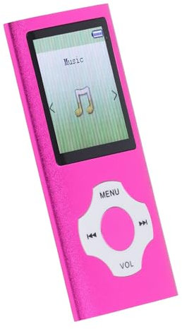 MP3 Player MP4 Player, Bluetooth 5.0 Portable HiFi Sound Music Player with 32GB Memory Card, Built in HD Speaker, 1.8'' Color Screen, Supports E Book, Voice Recording, Photo