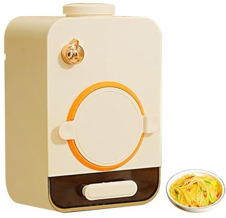 Rallador de queso eléctrico, trituradora de verduras con 5 cuchillas, cortadora de patatas y zanahorias de 10 cm de diámetro, máquina procesadora de alimentos de cocina multifuncional para patatas