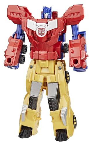 Transformers Crash & Combine Heroes, 3.75-Inch Converting Bumblebee and Optimus Prime Action Figures, Robot Toys for Kids 6 and Up (Amazon Exclusive)