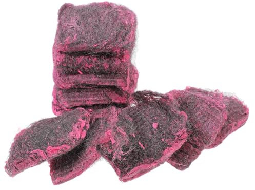 COLLBATH 10pack Stainless Steel Kitchen Sponges Dish Brush Scrubber Heavy Duty Steel Wool Scouring Pad for Oven Pot and Pan Cleaning