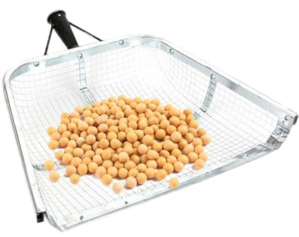 Sandsieb-Schaufel, Gartensandsieb, Boden Gartensieb Metall, Gartenfilter-Sieb-Bodenschaufel Erdsieb für Garten, Sieben von Boden Erntesieb Sammelwerkzeug für Die Landwirtsch(Mesh 1,2x1.2cm)