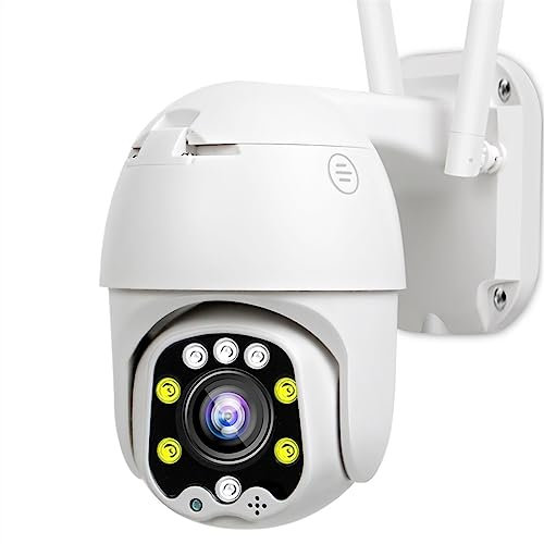 KONGMM Videocamera Sorveglianza, 4G SIM Card Telecamera IP 5MP 1080P Telecamera di Sicurezza Outdoor 5X Zoom Ottico Telecamera PTZ Rilevamento Automatico CCTV Sorveglianza(WiFi,3MP ADD 64G)