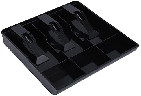 UNTERING Money Tray Cash Register Drawer Insert Tray Portable Currency Till Replacement Money Storage Box Petty Cash Box Small