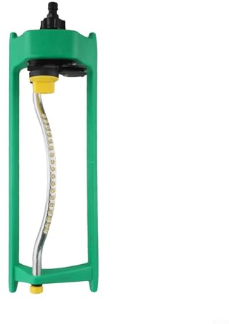Besttoolifes Irrigatore oscillante per prato con 18 ugelli a getto, gamma di spruzzo regolabile 8-15 m, 4 modalità di irrigazione, resistente PP ABS e struttura in alluminio per irrigazione da