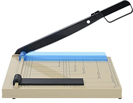 MDYHY Paper Trimmer, A4 Guillotine Lever Cutter Paper Cutter Gridded Photo Cutter with ABS Base,310mm Cut Length, 12 Sheet Capacity for Home and Office