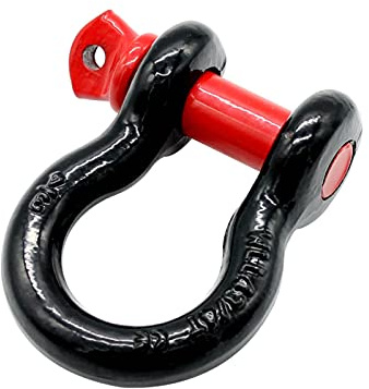 Gancio di traino Robber D Grillo Isolatore Confezione 2 19T di rottura 45# Accessorio di traino in acciaio per il recupero di veicoli fuoristrada con diametro esterno 86 mm