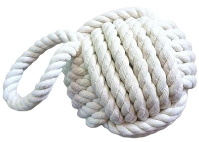 kesurpae Traditional Sailors Knot Door Stopper Weighted Handle Home Or Classroom Rope Knot Door Stop Yarn Stopper Rope Ball