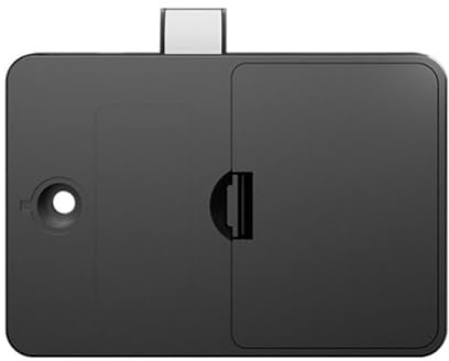 Homeponnew Smart NFC Drawer Lock with Card & Mobile Access, No-Drill Installation Electronic Cabinet Lock for Home Security, Black