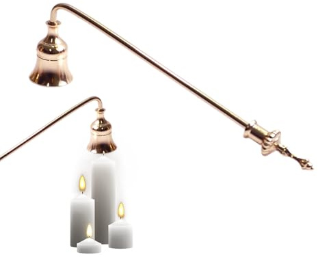 Salyeeluly Éteignoir à Bougie pour sécuriser la mèche avec Forme de Cloche, Cloche d'extinction de Noël pour éteindre Les Bougies – pour la Maison, la Salle de Bain, la Maison et la Pendaison de
