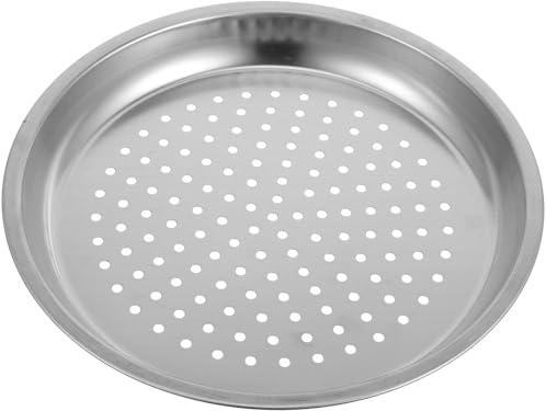 Homoyoyo Dampfeinsatz aus Edelstahl 32cm Wok Dampfgarer mit Vertiefter Dampfplatte für Gemüse und Dim Sum Kompatibel mit Edelstahl Woks Gesundes Kochen