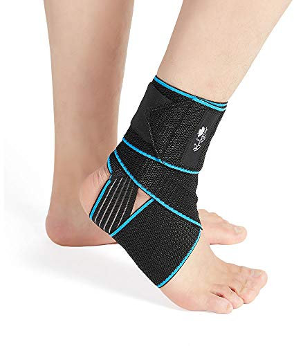 Bodyprox Tutore per caviglia a compressione regolabile, ideale come protezione durante lo sport, taglia unica, unisex (2)