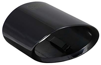 L&P A301 Auspuffblende Endrohrblende Edelstahl Schwarz spiegel poliert Chrom kompatibel mit 1er e81 e82 e87 e88 LCI X1 e84 Plug Play Ersatzteil Endrohrblenden Schwarzchrom Auspuff Endrohr Blende