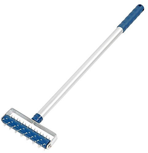 Tapeten Stachelwalze 150 x 500 mm mit Teleskopstiel Nagelroller Igelwalze Tapetenigel Tapetenschaber Tapeten entferner tapetenlöser Perforieren Tapeten Stachelroller entlüftungswalze